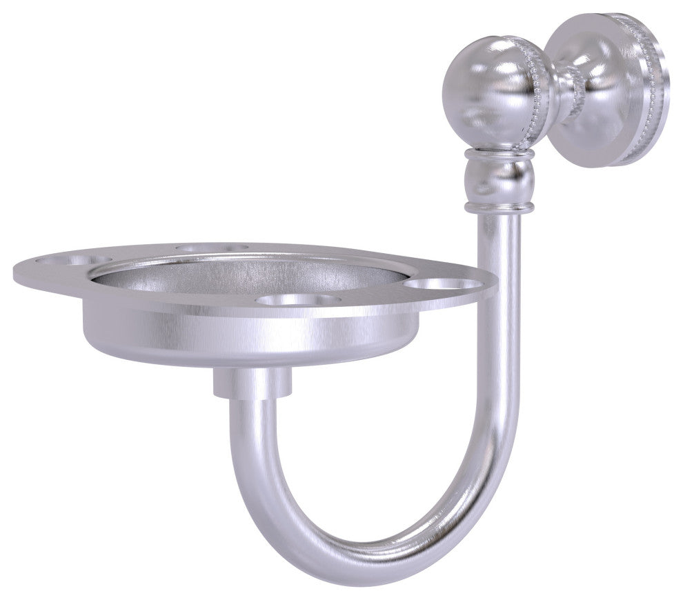 Mambo Tumbler and Toothbrush Holder, Satin Chrome