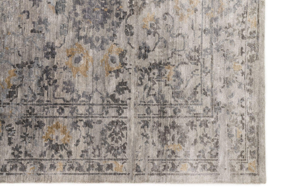 Gray Hand Knotted Viscose from Bamboo Mirage Area Rug by Loloi, 2''0"x3''0"