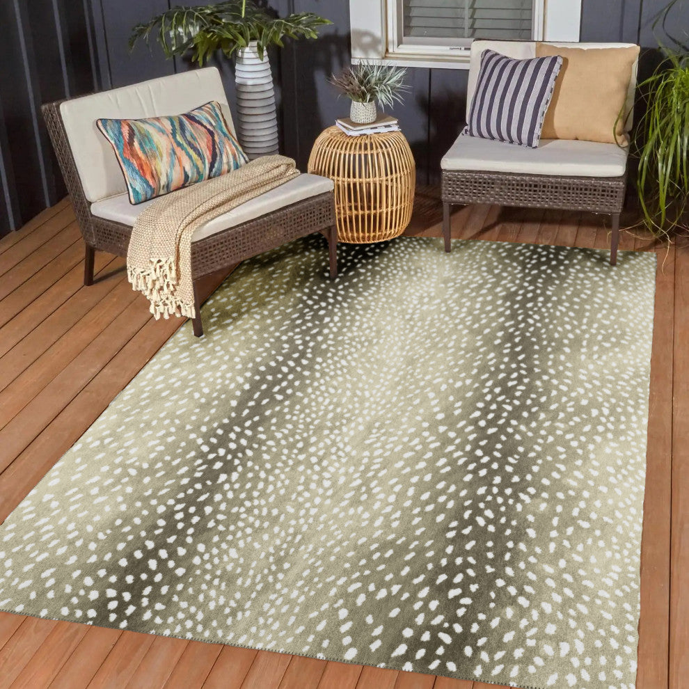 Indoor/Outdoor Mali ML3 Stone Machine Washable 10' x 14' Rug