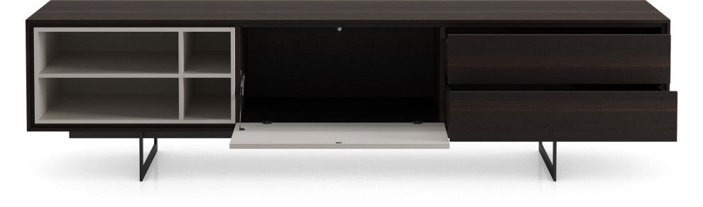 Baxter Media Cabinet, Smoked Oak