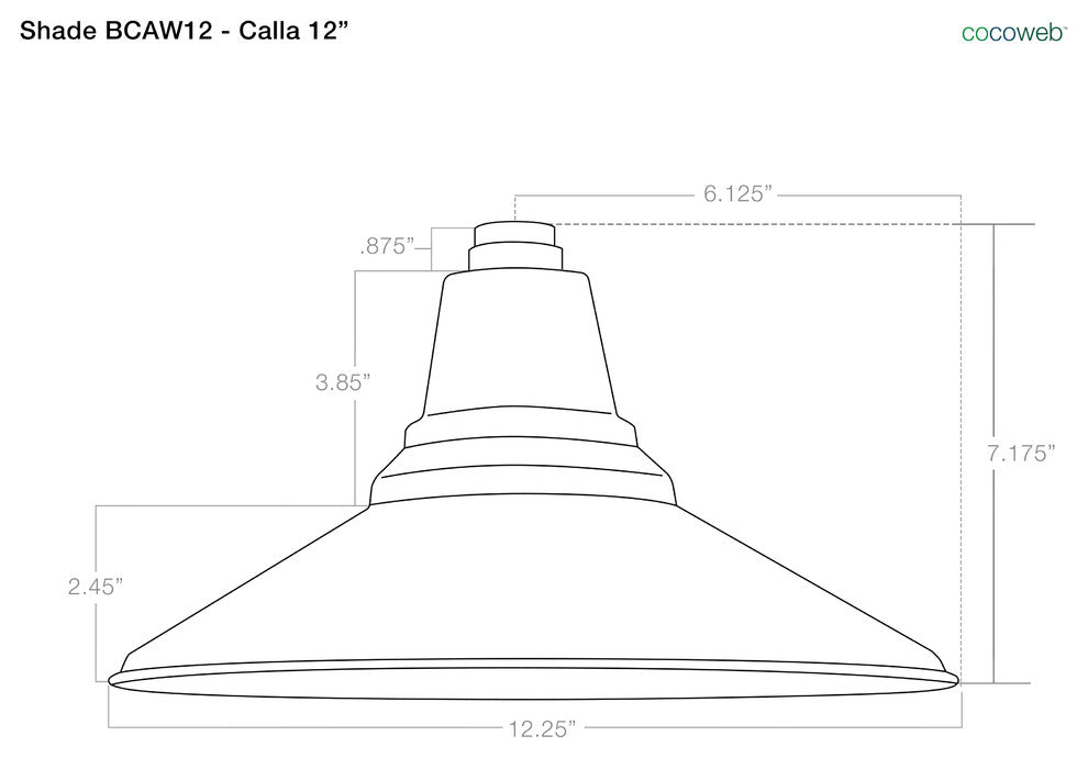 Calla Barn Light, 12", Cosmopolitan