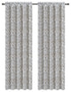 Jacquard Vine Drapery Curtain Panels, Taupe, 50"x63", Set of 2