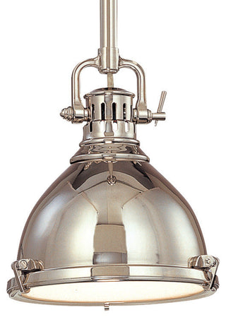 Pelham 1-Light Pendant, Aged Brass, 8"