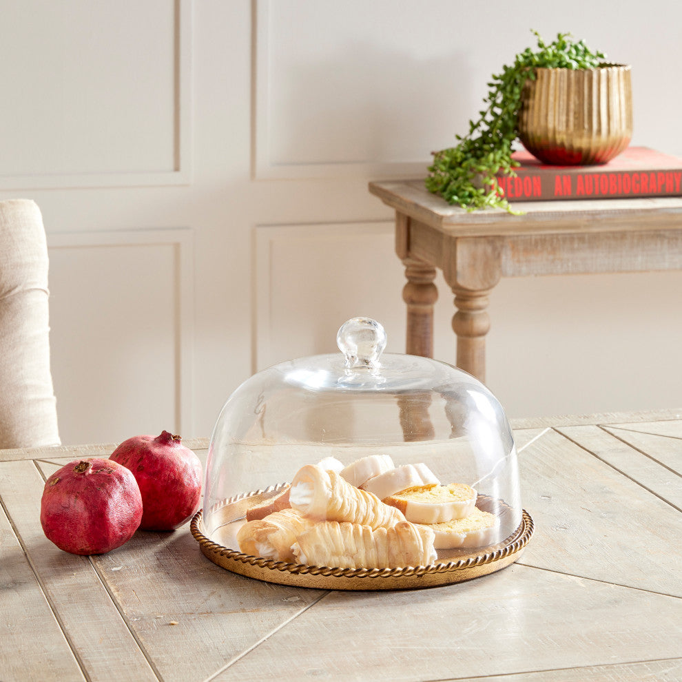 Braiden Tray, With Cloche, Large