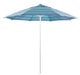9' Fiberglass Umbrella Pulley OpenWhite, Sunbrella, Dolce Oasis
