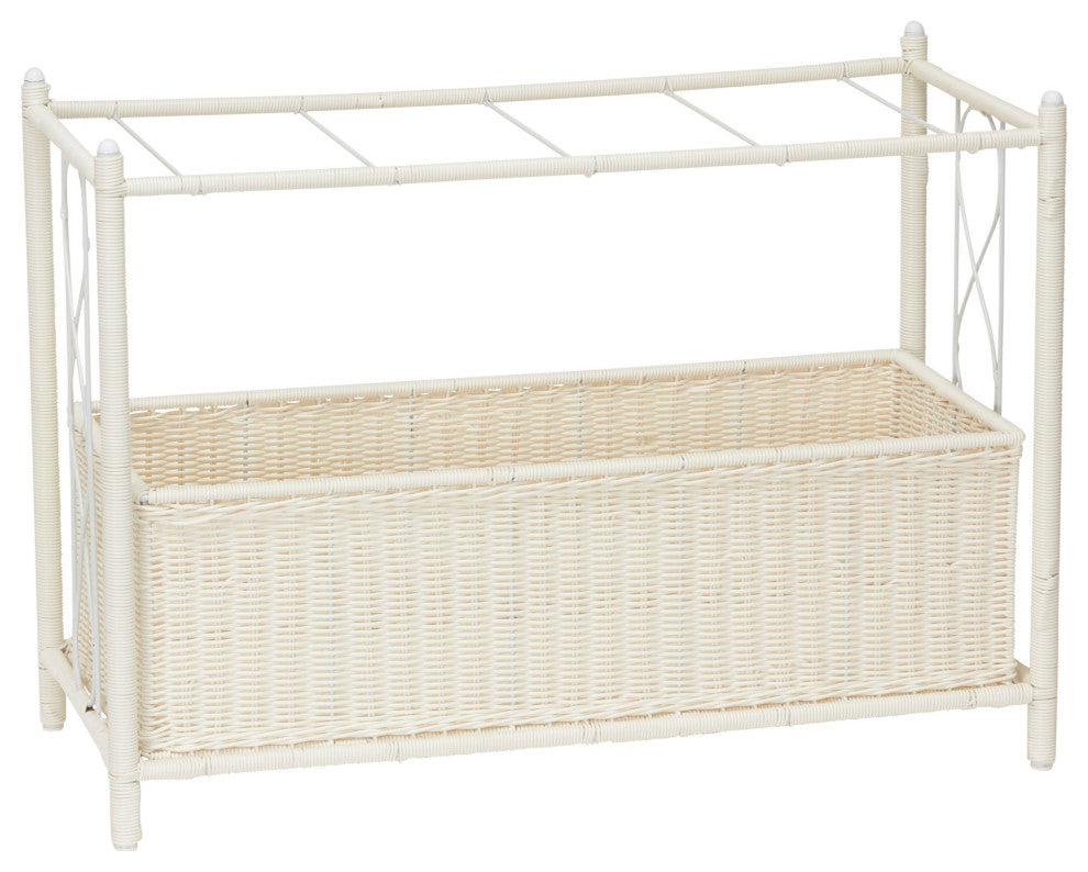 Raised Two Tier Plant Stand With Two Interchangeable Shelves