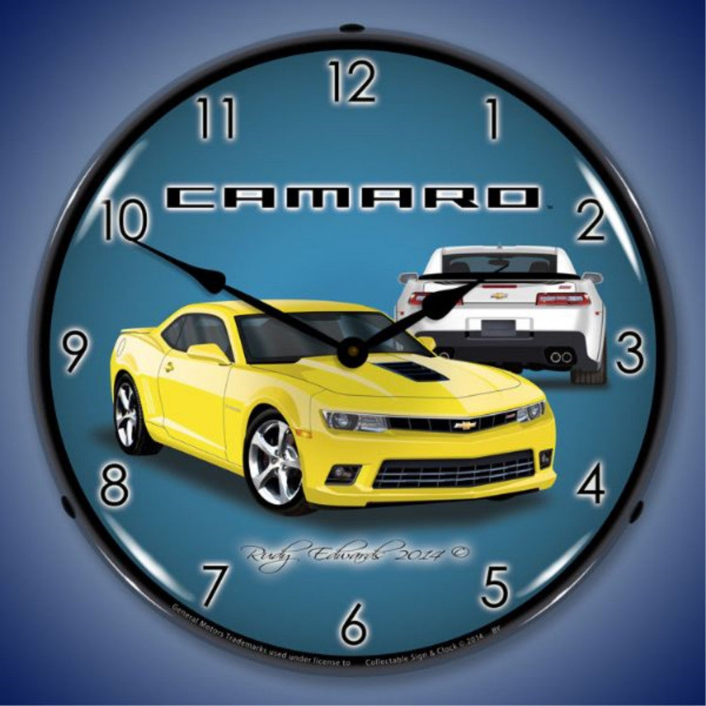 GMRE1401487 2014 SS Camaro Bright Yellow Clock