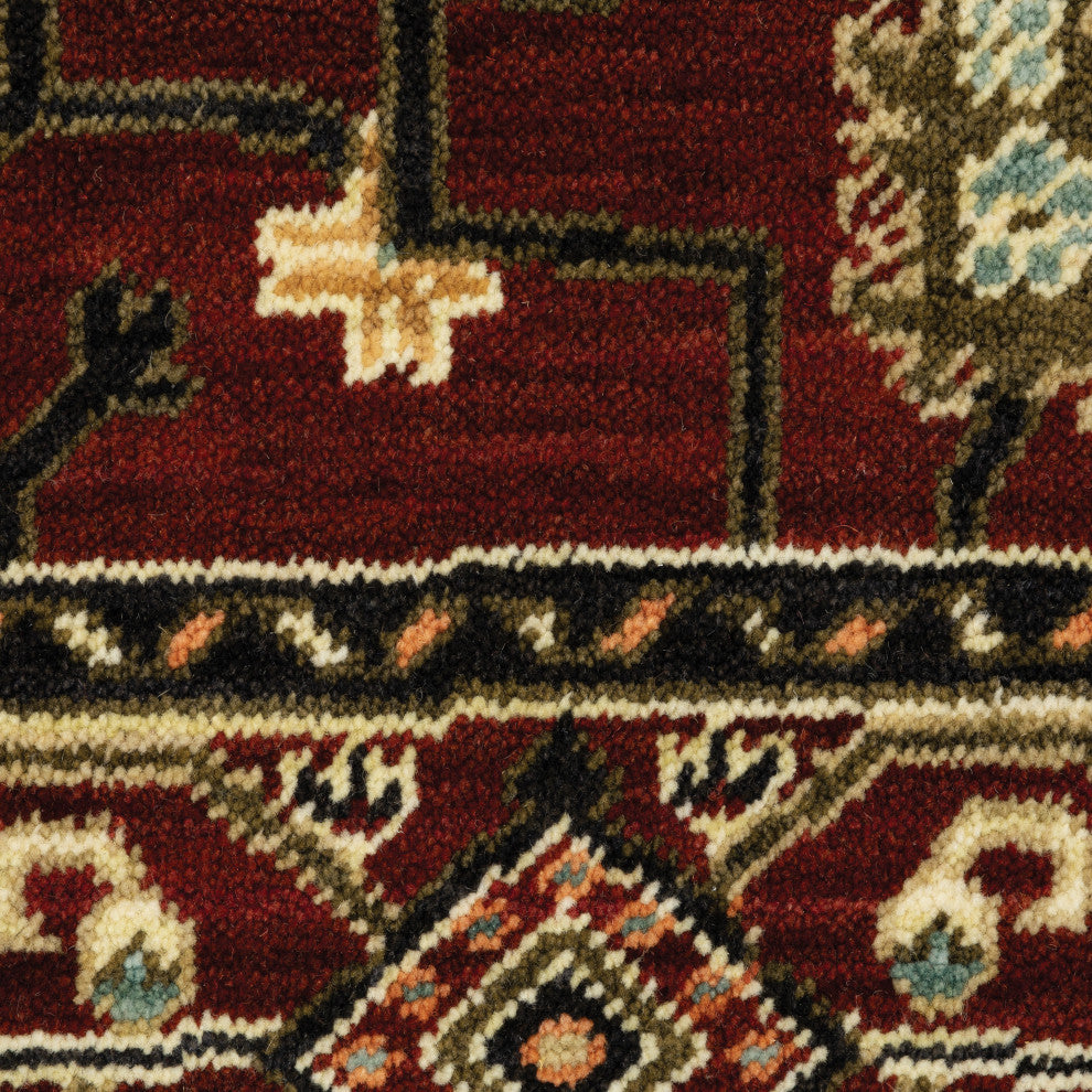 Oriental Weavers Lilihan Indoor Rug Red/ Black 6'7" X 9'6"