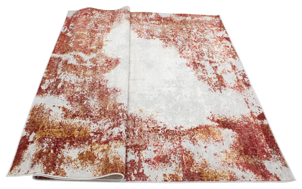 Noori Rug High-Low Dalia Grey/Red Rug