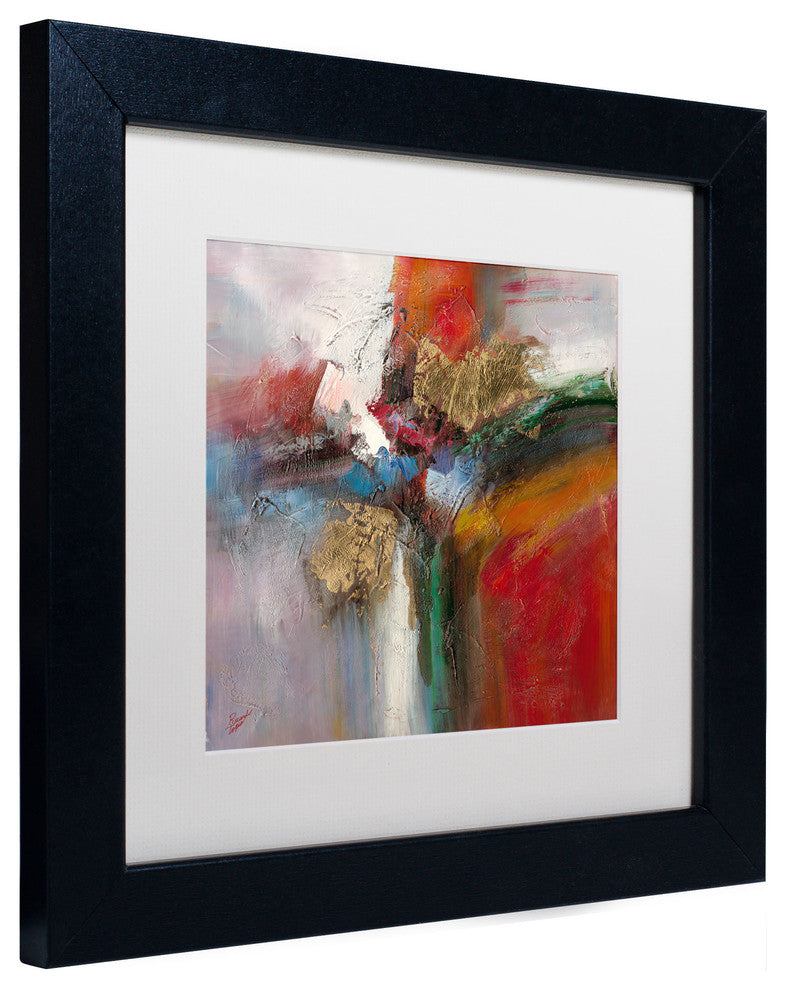 'Bounce' Matted Framed Canvas Art by Ricardo Tapia