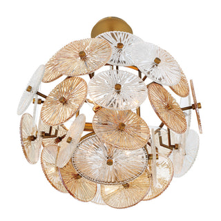 Sue-Anne 6-Light Chandelier, Plated Brass