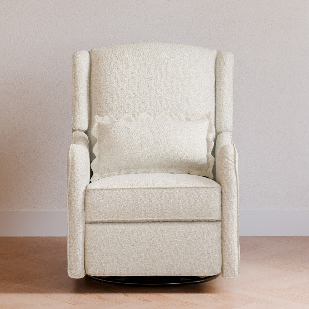 Devon Recliner and Swivel Glider, Ivory Boucle