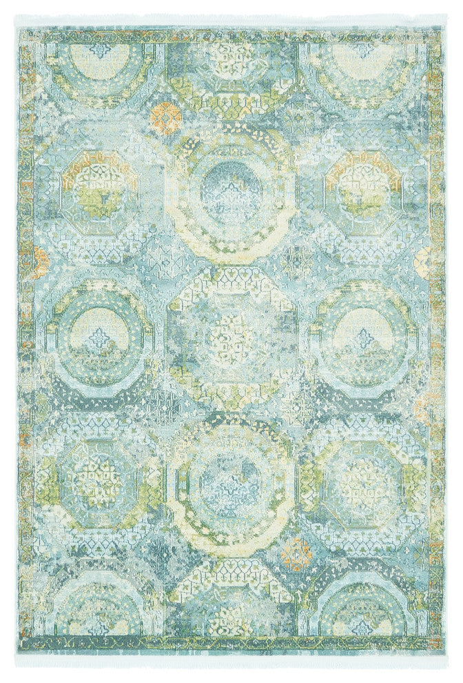 Unique Loom Light Blue Baracoa Coppelia 4' 3 x 6' 0 Area Rug