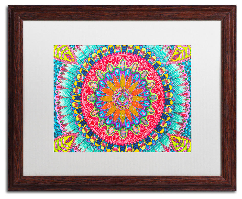 Hello Angel ''Summer Fun'' Art, Wood Frame, White Mat, 20x16