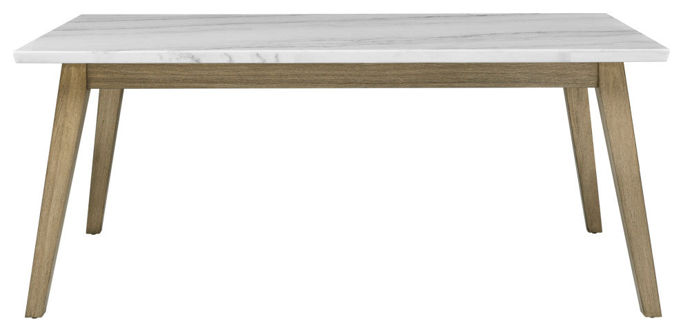 Vida White Marble Top Dining Table