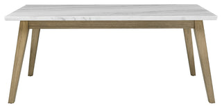 Vida White Marble Top Dining Table