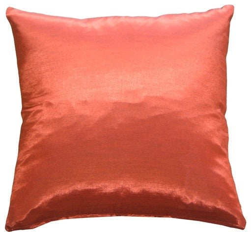 Pillow Decor - Red with White Bold Fern 20" Throw Pillow