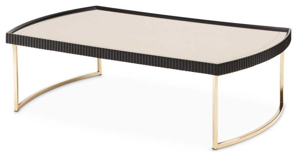 Lisbon Cocktail Table, Silken Matte Black