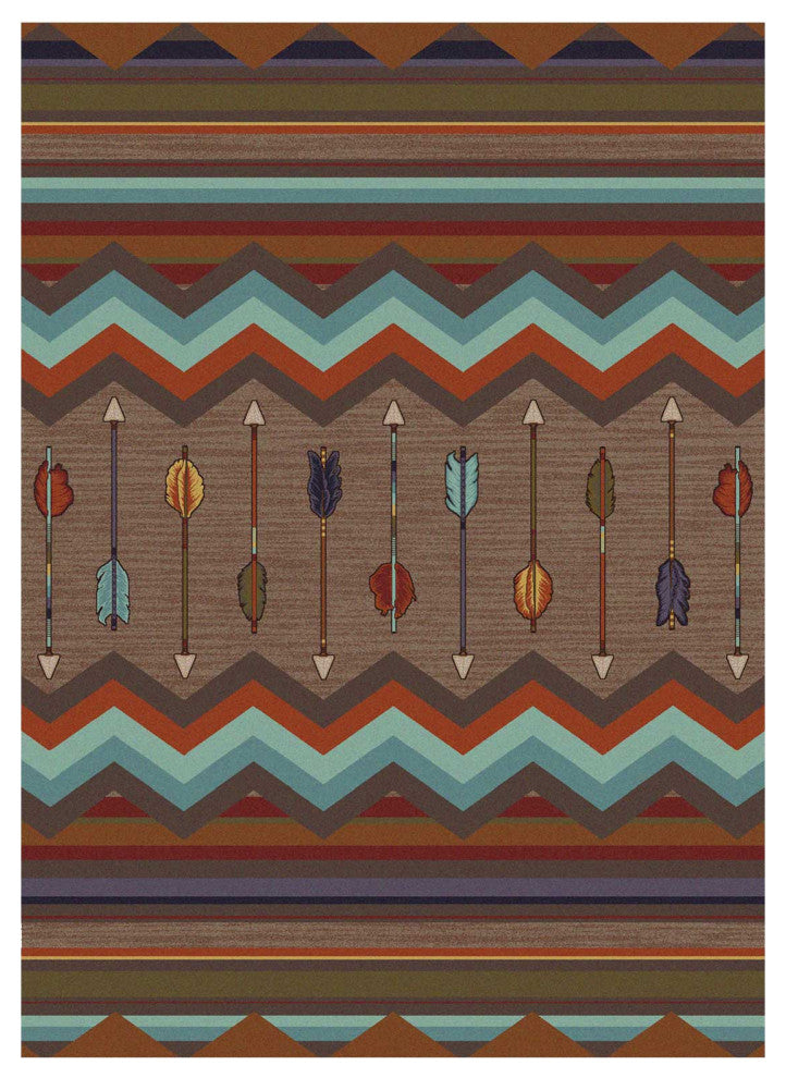 Cresting Fletcher, Brown, 4'x5'