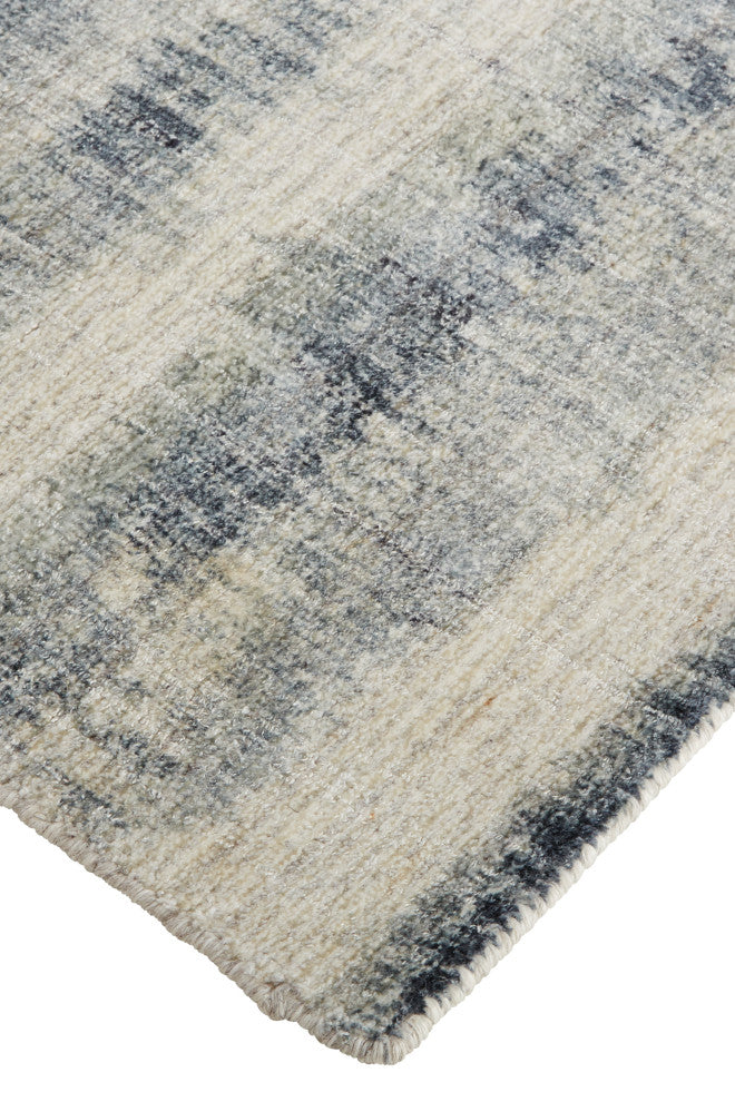 Weave & Wander Malana Handwoven Graident Rug, Dark Slate Blue, 9ft x 12ft Rug