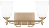 Quoizel ESR8616 Esther 2 Light 16"W Vanity Light - Bronze Gold