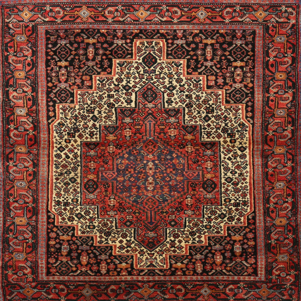 Ahgly Company Indoor Square Traditional Area Rugs, 7' Square
