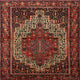 Ahgly Company Indoor Square Traditional Area Rugs, 7' Square