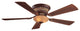 Minka Aire F544-BCW Flush Mount Ceiling Fan Calais Belcaro Walnut