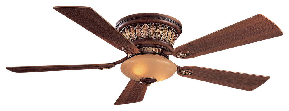 Minka Aire F544-BCW Flush Mount Ceiling Fan Calais Belcaro Walnut
