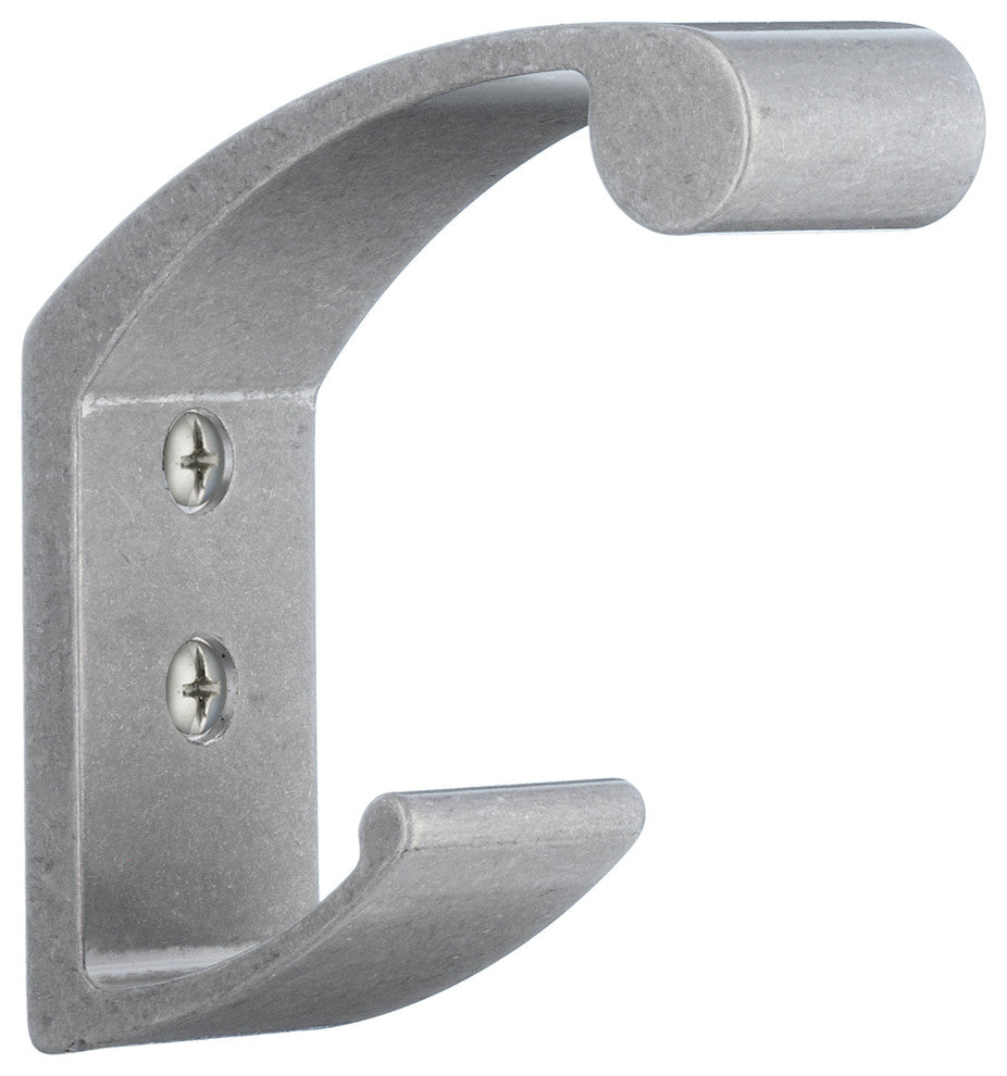 Decorative Hooks For The Home, Brushed Aluminum