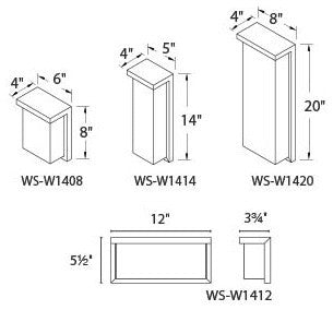 Modern Forms Ledge LED Wall Light, Brushed Aluminum