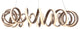 JONATHAN Y Lighting JYL7208 Cursive 24"W LED Ring Chandelier - Coffee