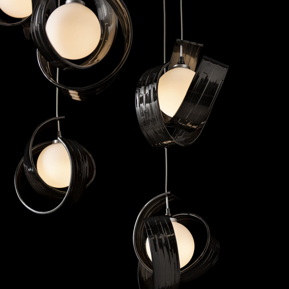 Riza 9-Light Pendant Ink Opal Glass Standard