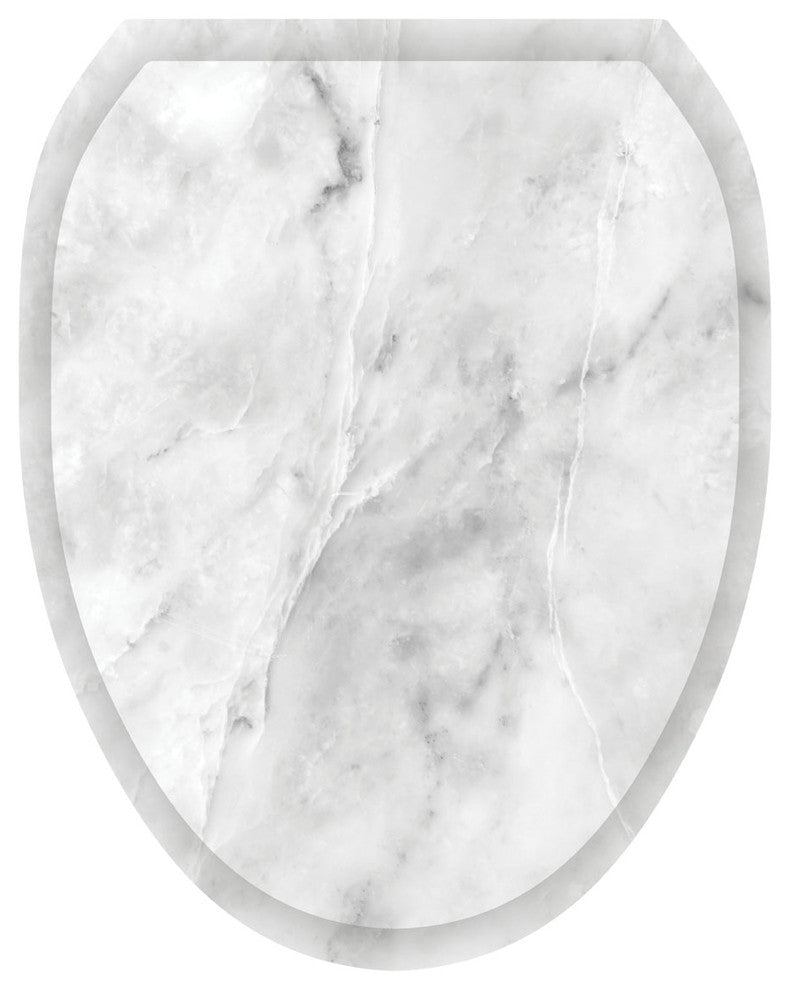 Calcutta Marble Toilet Tattoos, Toilet Lid Decal, Elongated
