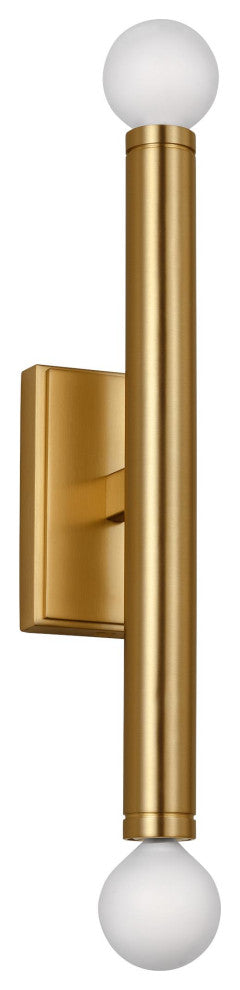 Beckham Modern Medium Single Sconce, Burnished Brass