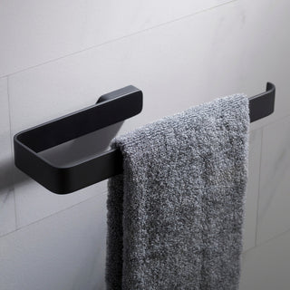 Stelios Bathroom Towel Ring, Matte Black