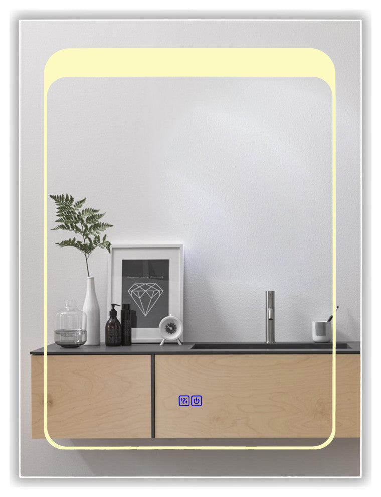 CHLOE Lighting LUMINOSITY Rectangular TouchScreen LED Mirror