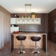 Elegant Cut Crystal Glass 5-Light Linear Pendant