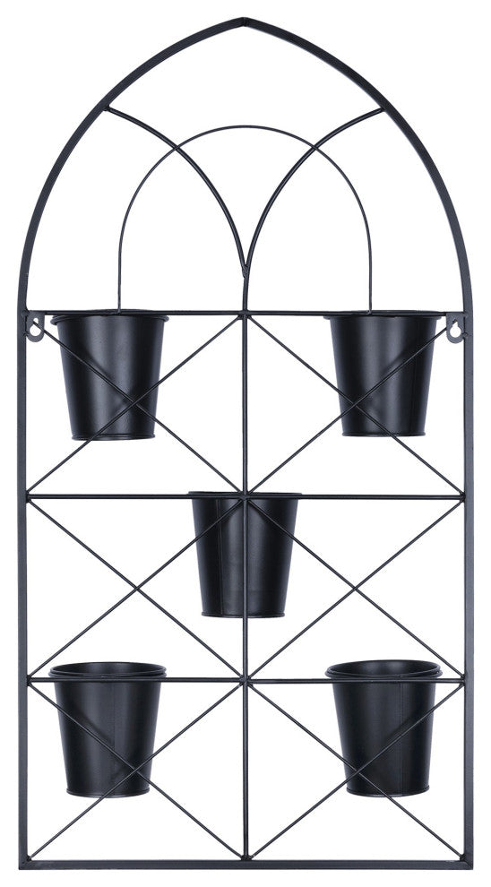 Metal Plant Pots Wall Hanging