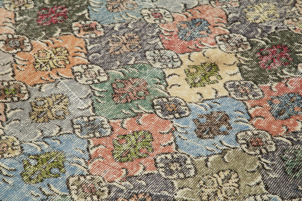 Rug N Carpet - Hand-knotted Turkish 5' 10'' x 10' 8'' Wool Vintage Rug