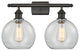Ballston Athens 8" - 2 Light 18" Bath Vanity Light, Oil Rubbed Bronze, Clear