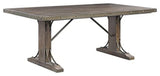 Dn00980 Dining Table, Weathered Cherry Finish Raphaela