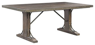Dn00980 Dining Table, Weathered Cherry Finish Raphaela