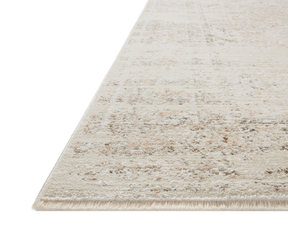 Loloi Sonnet Beige / Terracotta 7'-10" x 7'-10" Round Area Rug