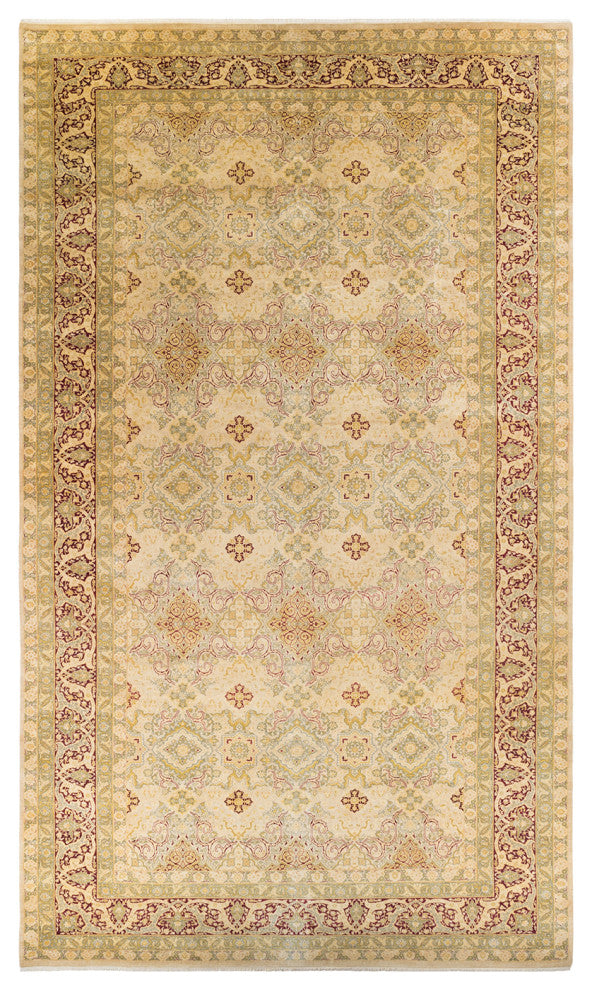 Mogul, One-of-a-Kind Hand-Knotted Area Rug Yellow, 10'1"x18'1"