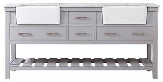 Home Living 22" Farmhouse Grey-Light Bathroom Vanity