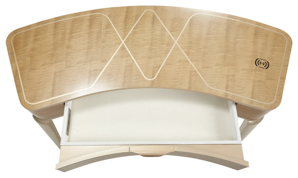 Malibu Crest Wood Vanity with Mirror - Blush
