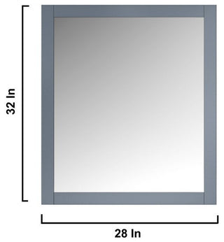 Jacques 30" Dark Grey Single Sink Vanity Set with White Carrara Marble Top