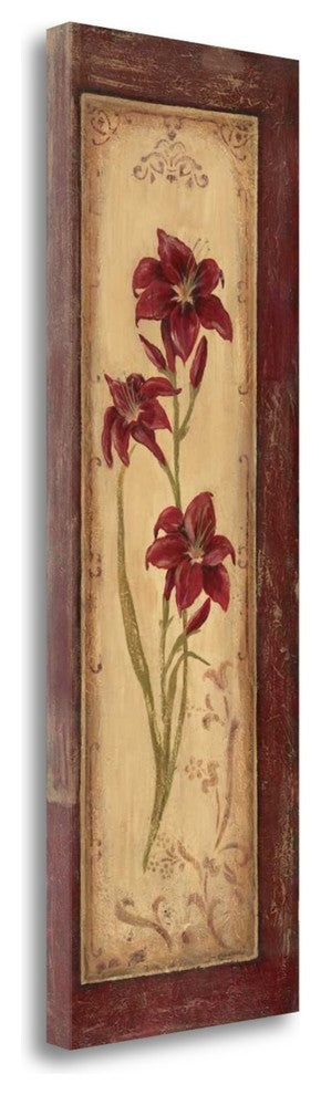 "Crimson Blooms II" By Jo Moulton, Giclee Print on Gallery Wrap Canvas