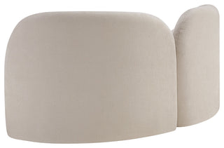 Daphne Upholstered Chair/Loveseat/Sofa, Beige, Chenille Fabric, Loveseat